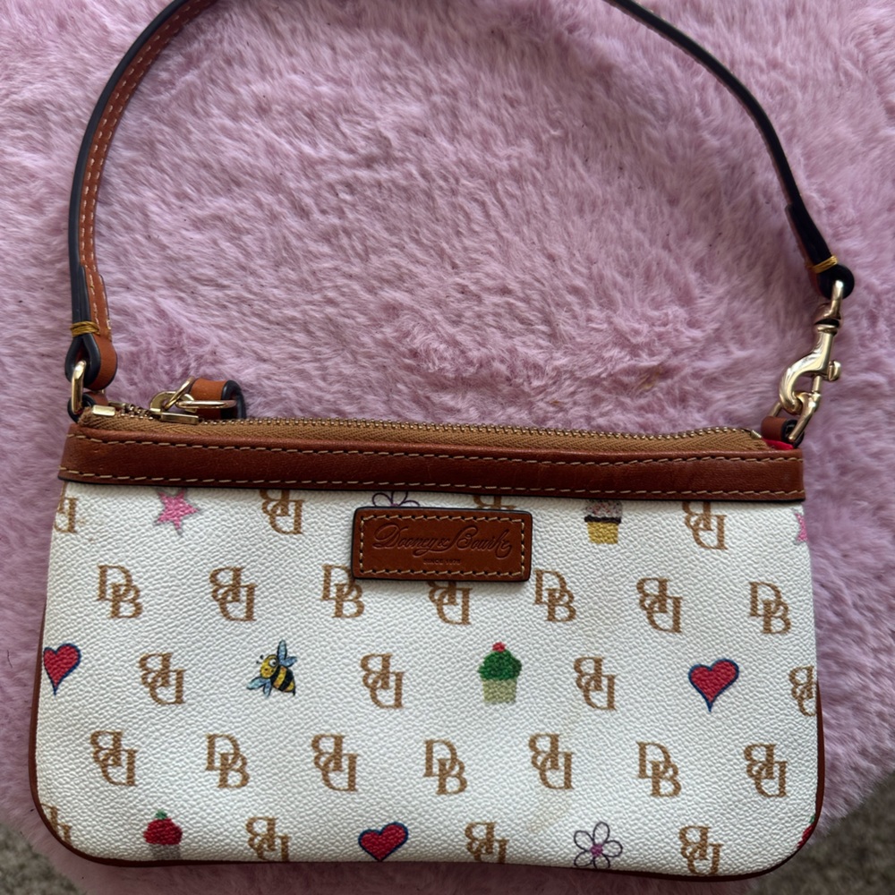 Dooney & Bourke Multicolor Logo Wristlet